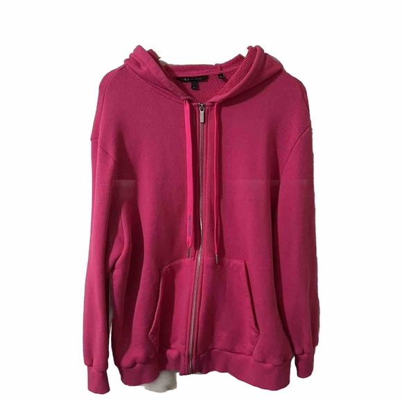 Armani Exchange Women's No Evil Cotton Fleece, Hooded Sweatshirt Size XL - Picture 3 of 9